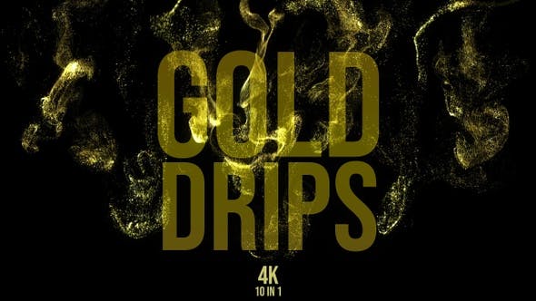 Gold Drips - Download Videohive 22833885