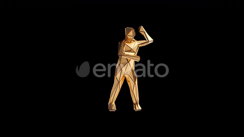 Gold Fashion Dancer VJ Loop Videohive 24109350 Motion Graphics Image 1