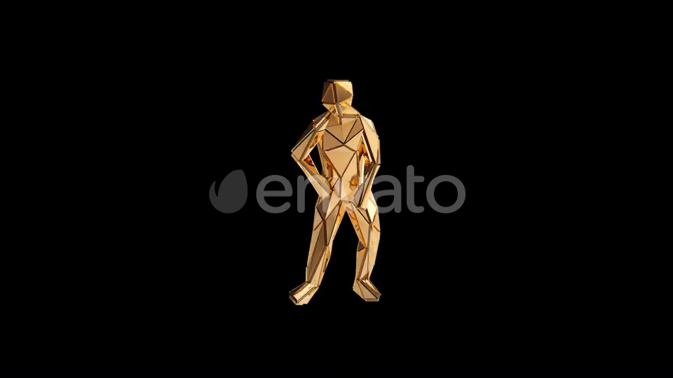 Gold Fashion Dancer VJ Loop Videohive 24109350 Motion Graphics Image 6