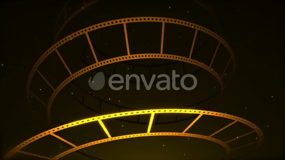 Gold Film Reel Rotation Videohive 22642869 Motion Graphics Image 2