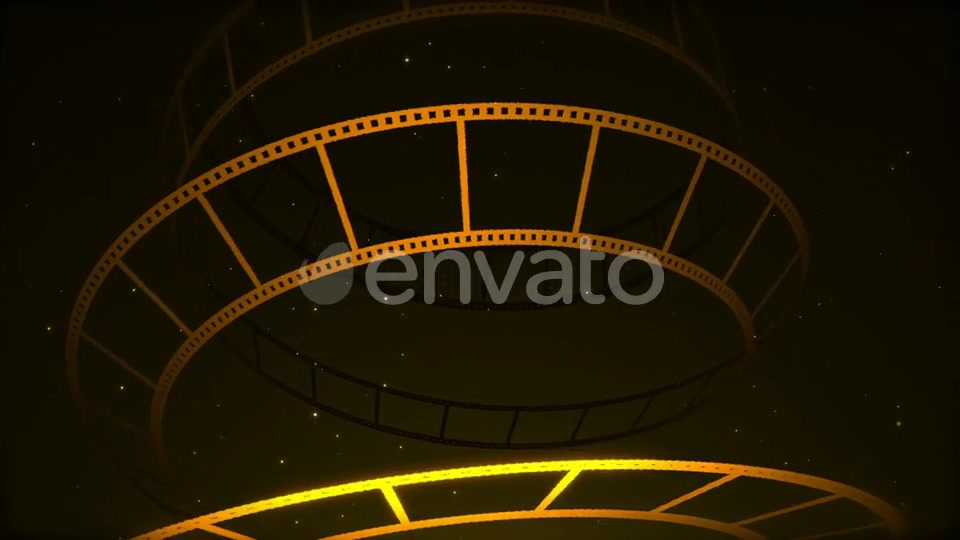 Gold Film Reel Rotation Videohive 22642869 Motion Graphics Image 3