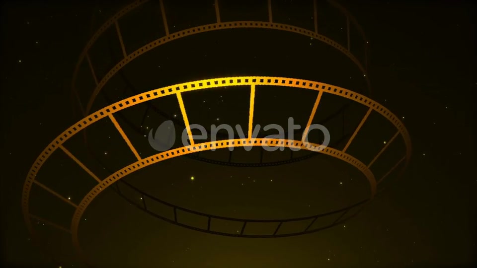 Gold Film Reel Rotation Videohive 22642869 Motion Graphics Image 4