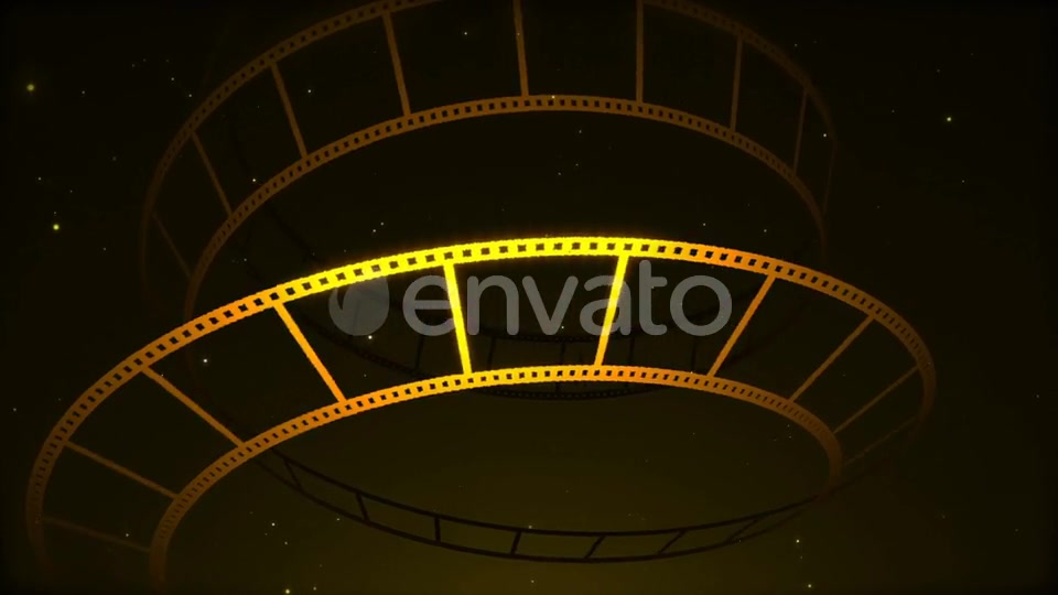 Gold Film Reel Rotation Videohive 22642869 Motion Graphics Image 5
