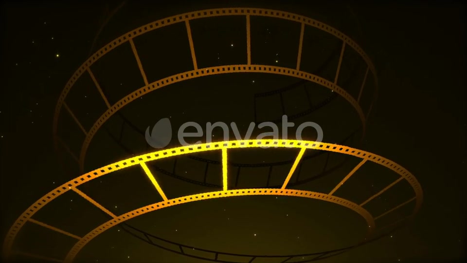 Gold Film Reel Rotation Videohive 22642869 Motion Graphics Image 6