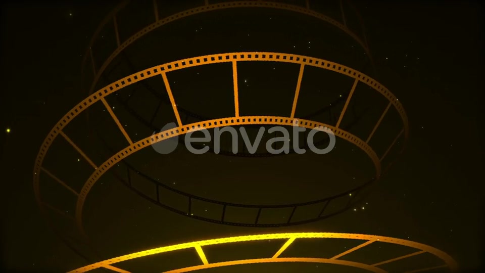 Gold Film Reel Rotation Videohive 22642869 Motion Graphics Image 8