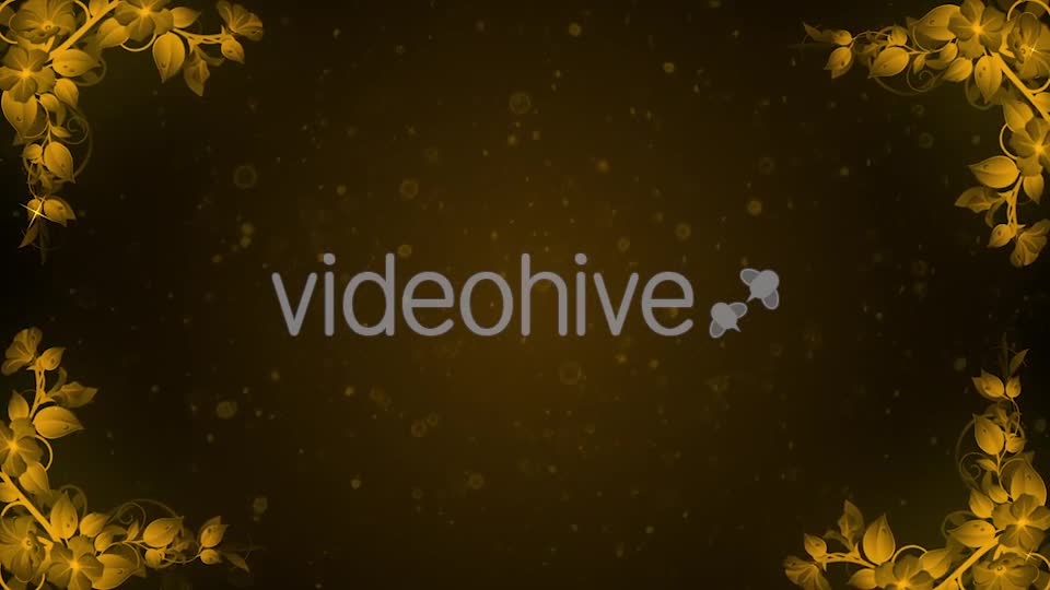 Gold Flowers Background Videohive 20757353 Motion Graphics Image 1
