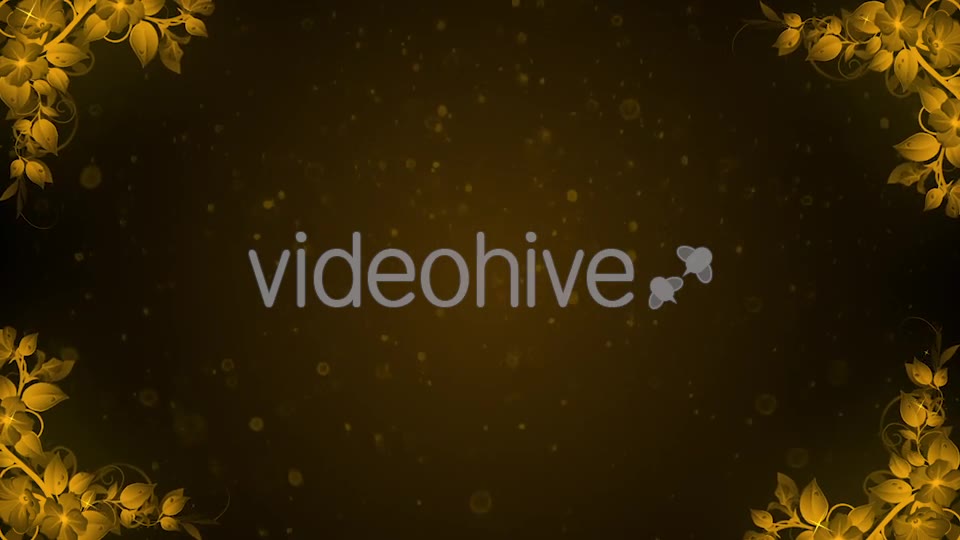 Gold Flowers Background Videohive 20757353 Motion Graphics Image 2