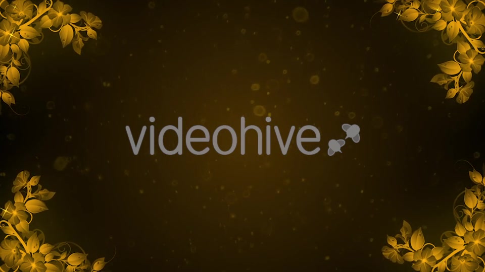 Gold Flowers Background Videohive 20757353 Motion Graphics Image 3