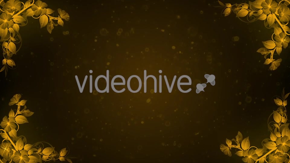 Gold Flowers Background Videohive 20757353 Motion Graphics Image 4