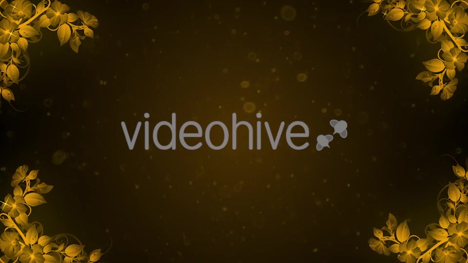 Gold Flowers Background Videohive 20757353 Motion Graphics Image 7