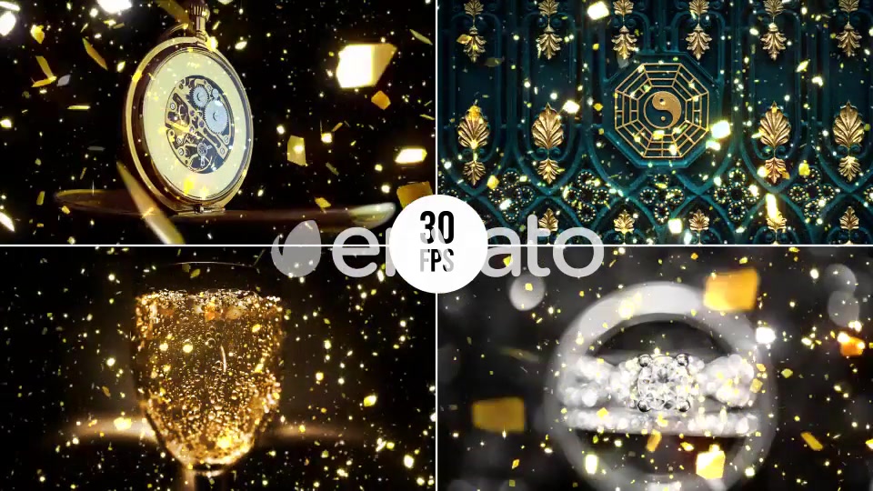 Gold Glitters Videohive 23083683 Motion Graphics Image 7