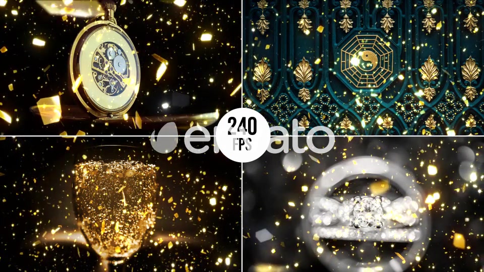 Gold Glitters Videohive 23083683 Motion Graphics Image 8