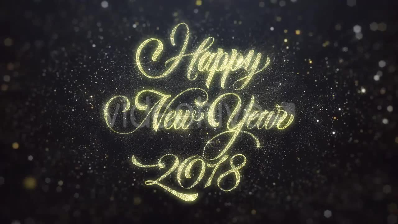 Gold Happy New Year 2018 Greeting Videohive 21137927 Motion Graphics Image 2