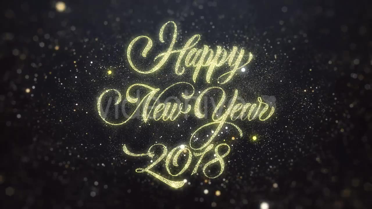 Gold Happy New Year 2018 Greeting Videohive 21137927 Motion Graphics Image 3