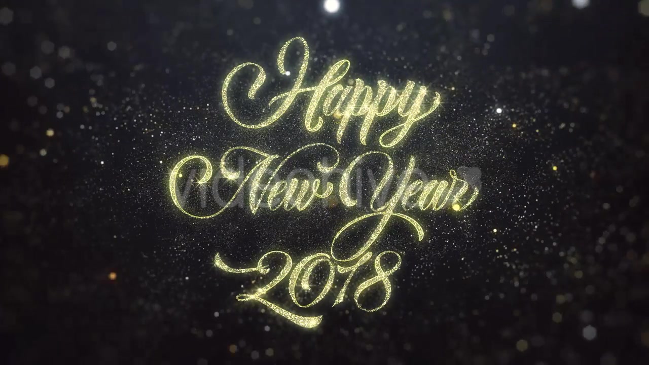 Gold Happy New Year 2018 Greeting Videohive 21137927 Motion Graphics Image 5