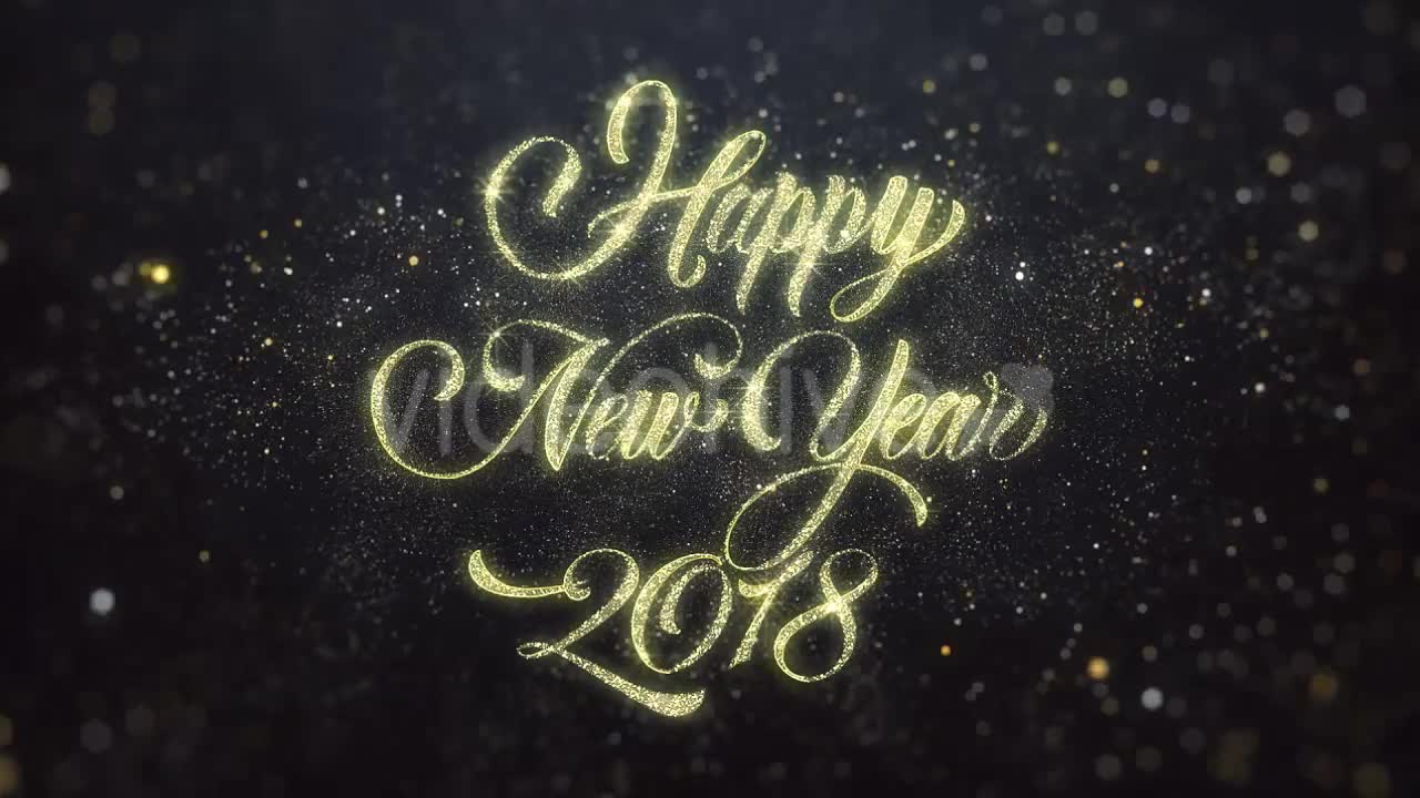 Gold Happy New Year 2018 Greeting Videohive 21137927 Motion Graphics Image 7