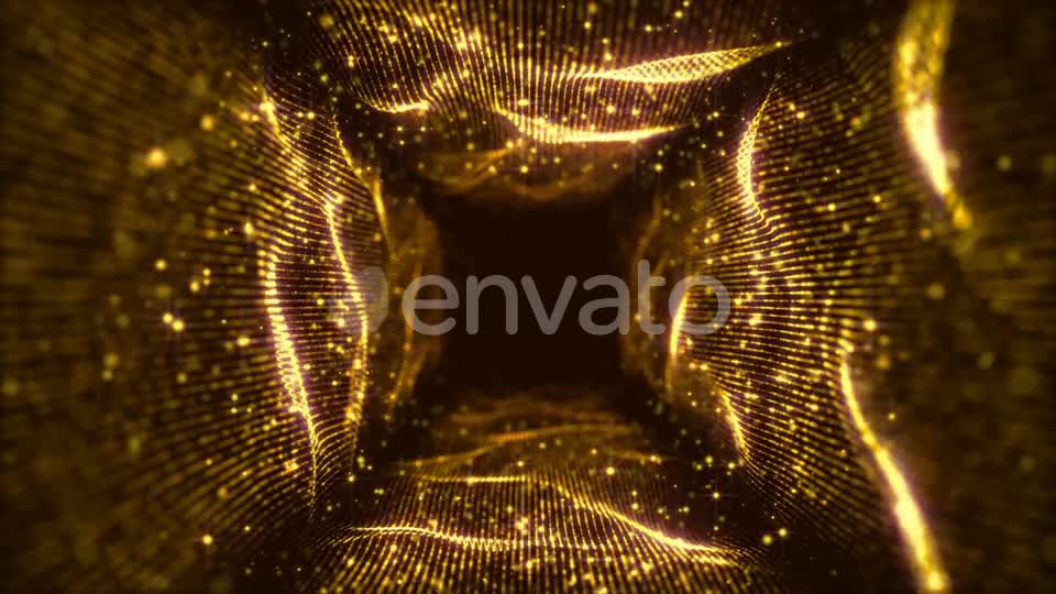 Gold Light Tunnel Videohive 23117533 Motion Graphics Image 1