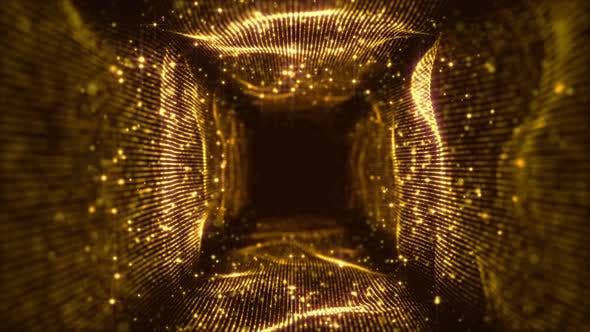 Gold Light Tunnel - Download Videohive 23117533