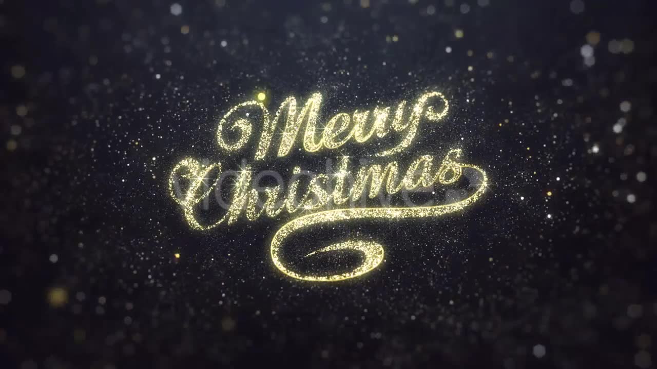 Gold Merry Christmas Greeting Videohive 20974260 Motion Graphics Image 2