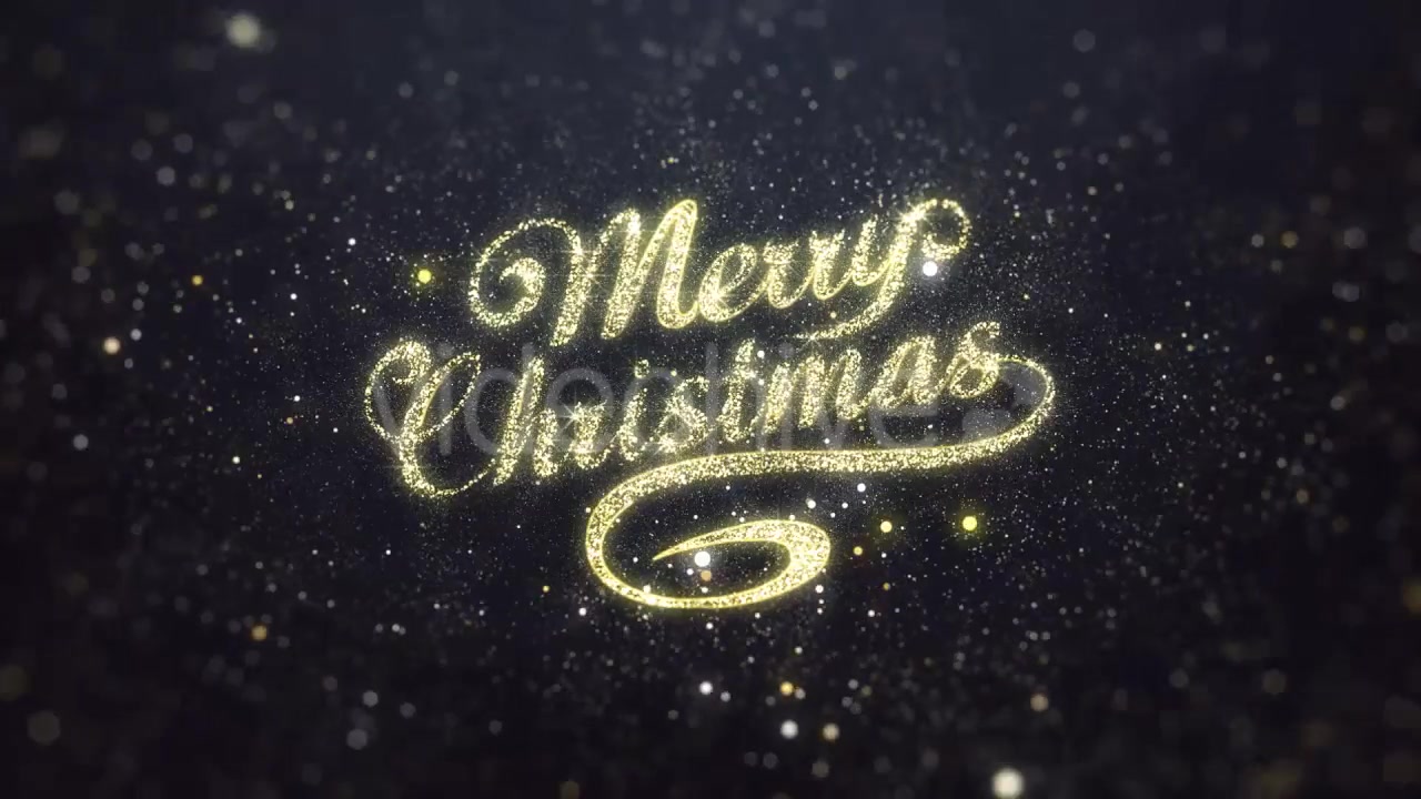 Gold Merry Christmas Greeting Videohive 20974260 Motion Graphics Image 3