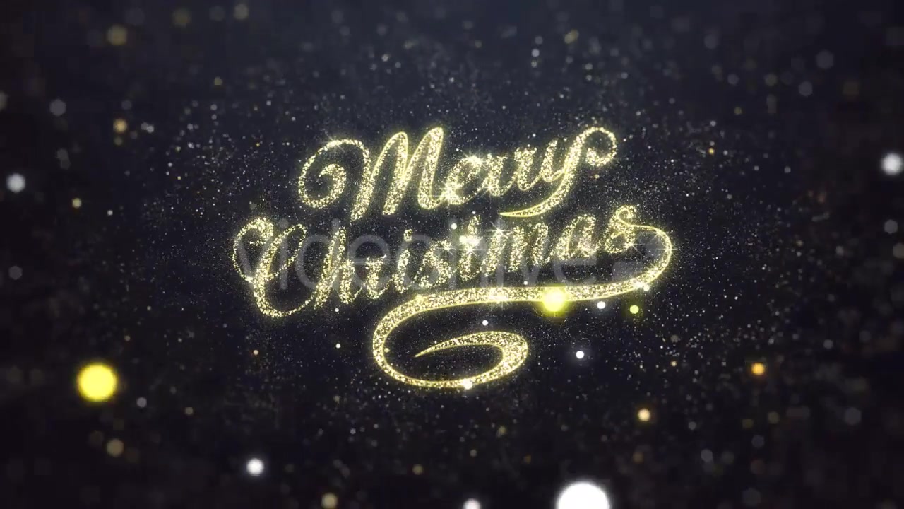 Gold Merry Christmas Greeting Videohive 20974260 Motion Graphics Image 4