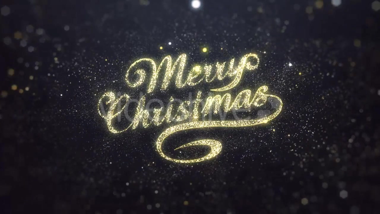 Gold Merry Christmas Greeting Videohive 20974260 Motion Graphics Image 5
