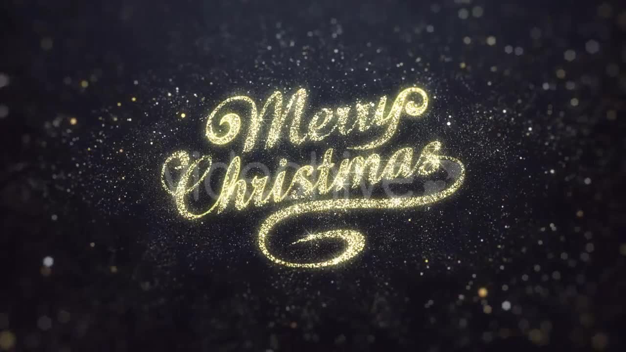 Gold Merry Christmas Greeting Videohive 20974260 Motion Graphics Image 7