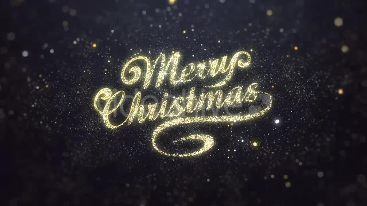 Gold Merry Christmas Greeting Videohive 20974260 Motion Graphics Image 8