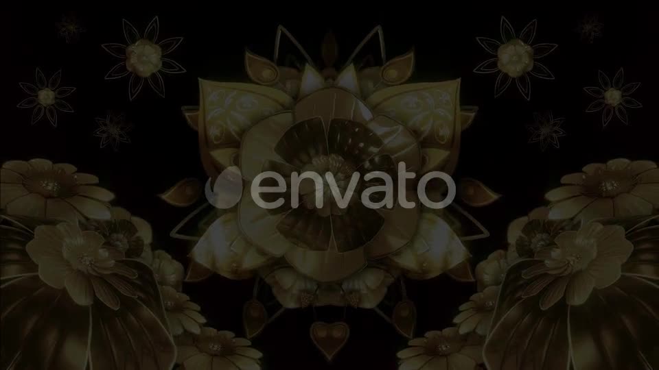 Gold Metal Flowers Videohive 24304096 Motion Graphics Image 10