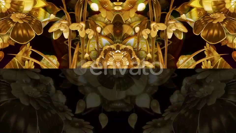 Gold Metal Flowers Videohive 24304096 Motion Graphics Image 9