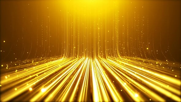 Gold Particals Flow Background - 22400934 Videohive Download