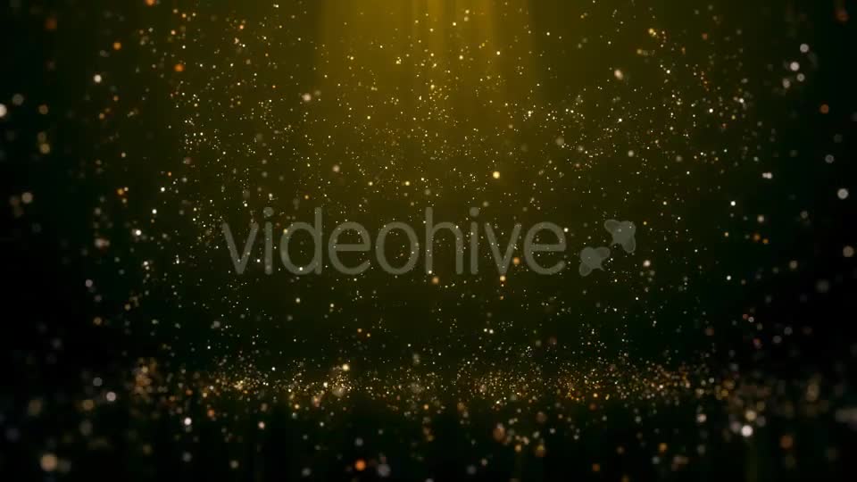Gold Particle Falling Videohive 19967557 Motion Graphics Image 1