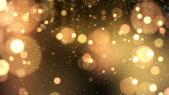 Gold Particle Falling - Videohive Download 25516056