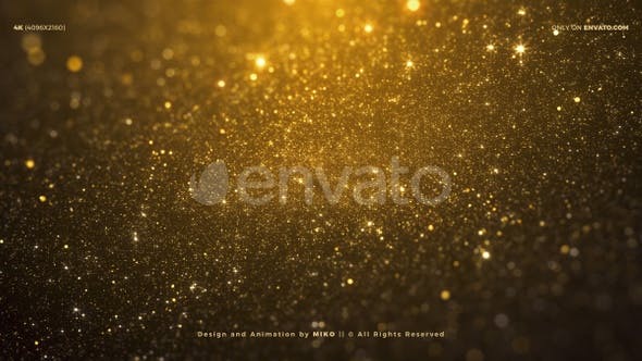 Gold Particles Background 4K - 24511891 Videohive Download