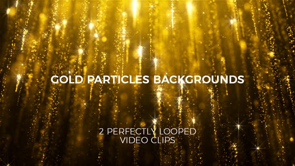 Gold Particles Backgrounds - Videohive Download 21182395