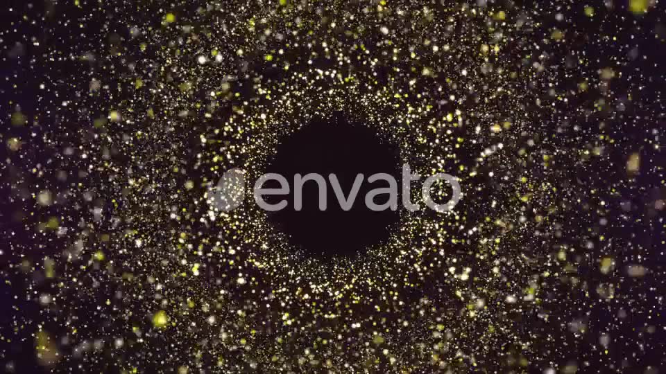 Gold Particles Tunnel Videohive 22912580 Motion Graphics Image 2