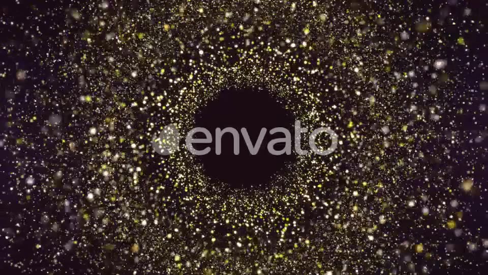 Gold Particles Tunnel Videohive 22912580 Motion Graphics Image 3