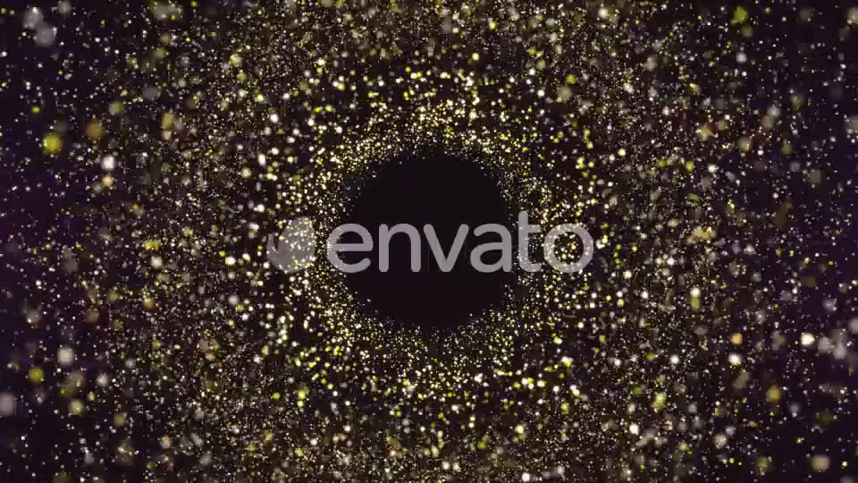 Gold Particles Tunnel Videohive 22912580 Motion Graphics Image 4