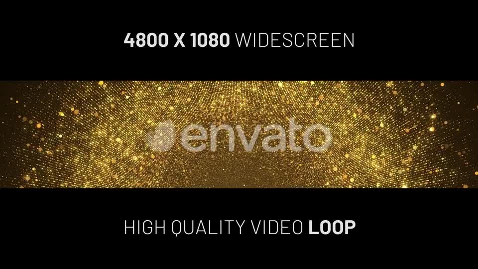 Gold Particles Widescreen Background Videohive 24595006 Motion Graphics Image 1