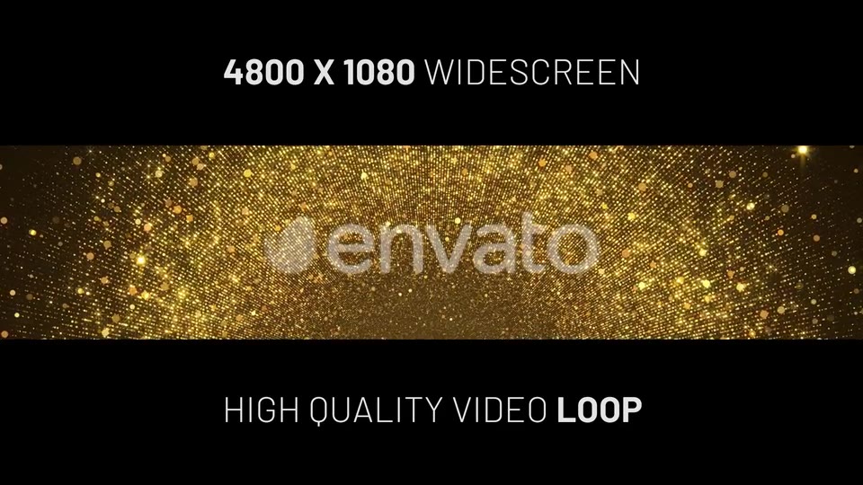 Gold Particles Widescreen Background Videohive 24595006 Motion Graphics Image 3