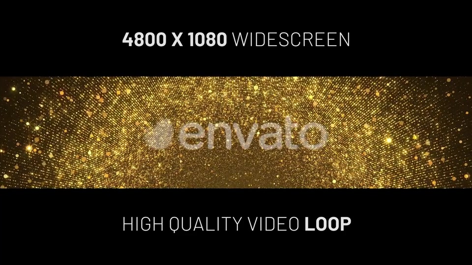Gold Particles Widescreen Background Videohive 24595006 Motion Graphics Image 4