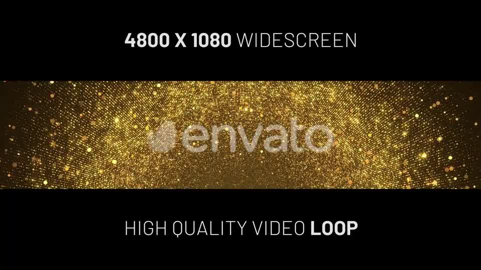 Gold Particles Widescreen Background Videohive 24595006 Motion Graphics Image 9