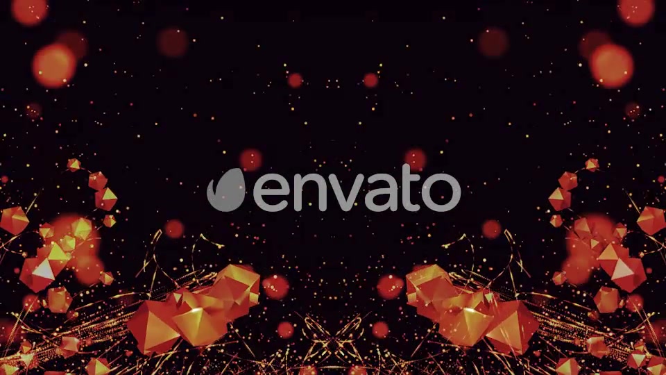Gold Placer Polyhedra Widescreen Videohive 21605548 Motion Graphics Image 5
