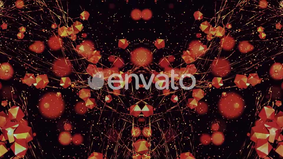 Gold Placer Polyhedra Widescreen Videohive 21605548 Motion Graphics Image 6