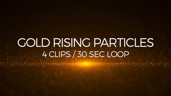 Gold Rising Particles - Videohive Download 17387838