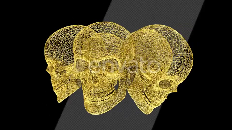 Gold Skull Structures Videohive 23151706 Motion Graphics Image 4