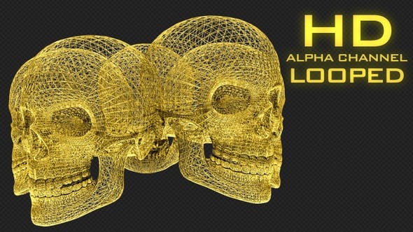 Gold Skull Structures - Videohive Download 23151706