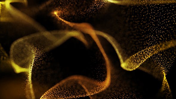 Gold Sliding Particles Background Loop - 21529204 Videohive Download