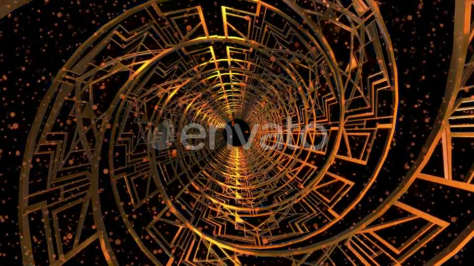 Gold Spiral Loop Background Videohive 21752116 Motion Graphics Image 1