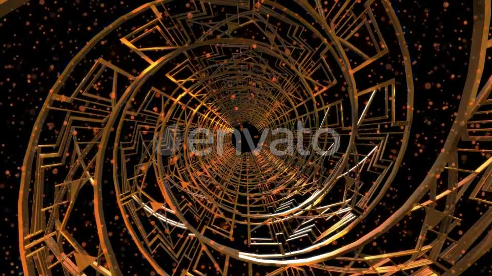 Gold Spiral Loop Background Videohive 21752116 Motion Graphics Image 2